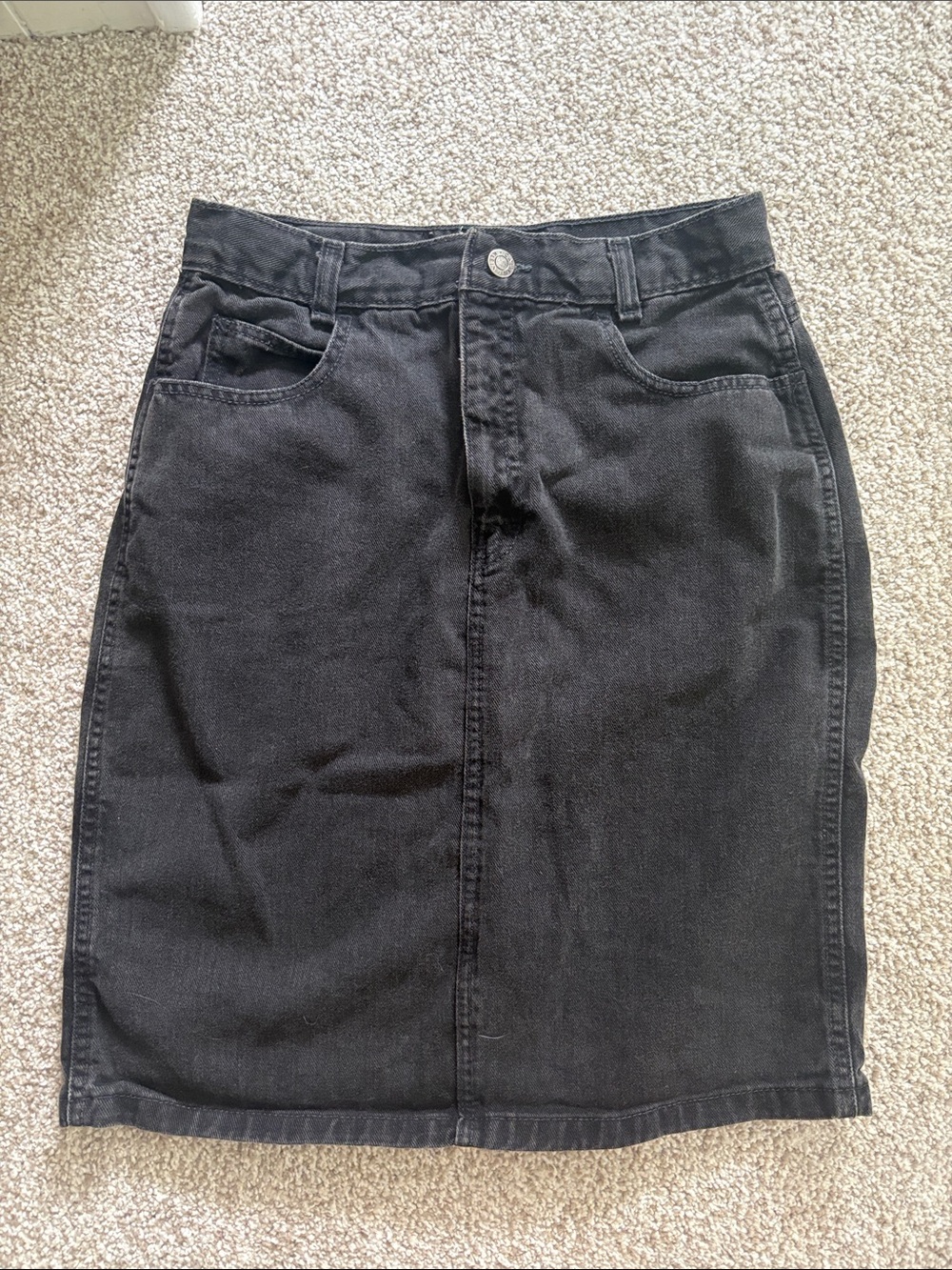 Vintage 80s Calvin Klein Sport Jean Skirt